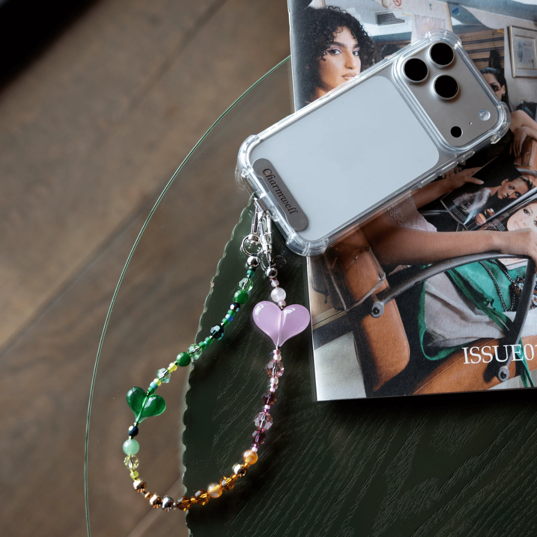 CHARMWELL — Heart Duo — Phone Chain