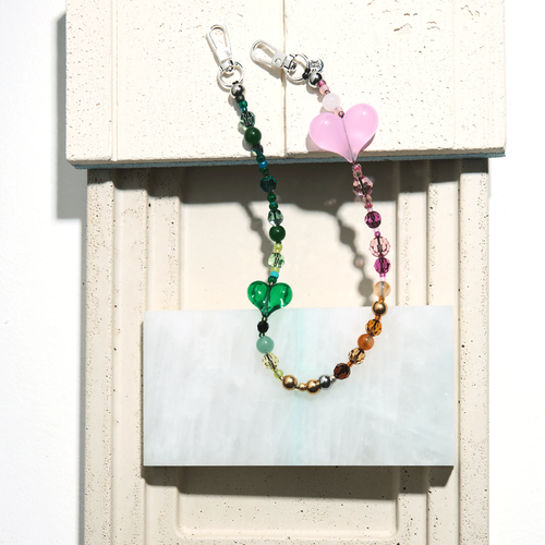 CHARMWELL — Heart Duo — Phone Chain