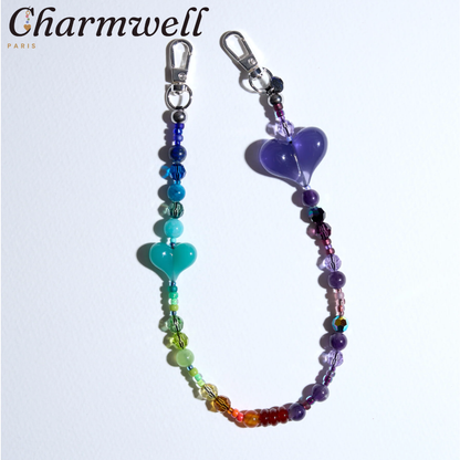 CHARMWELL — Rainbow Heart — Phone Chain