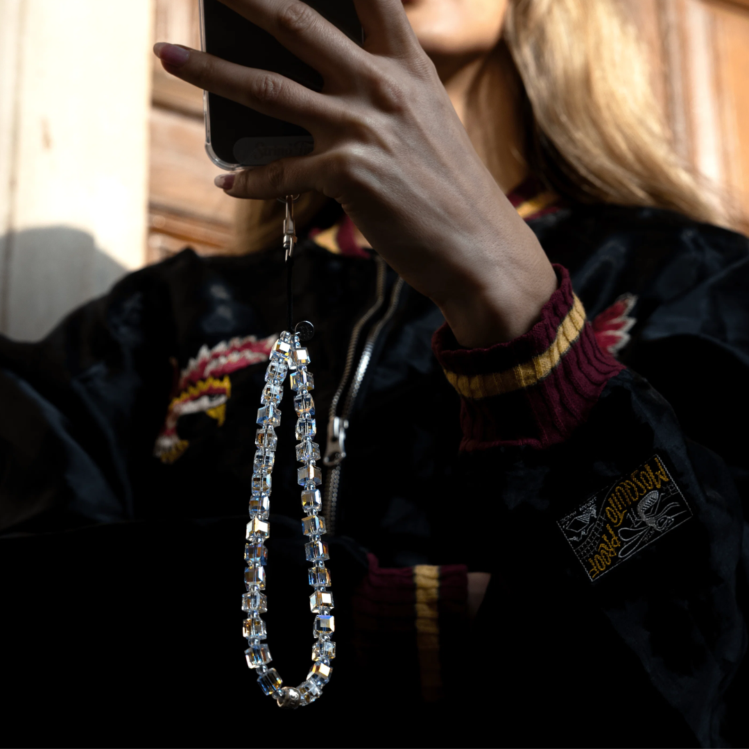 CHARMWELL — Iridescent Crystal — Phone Strap
