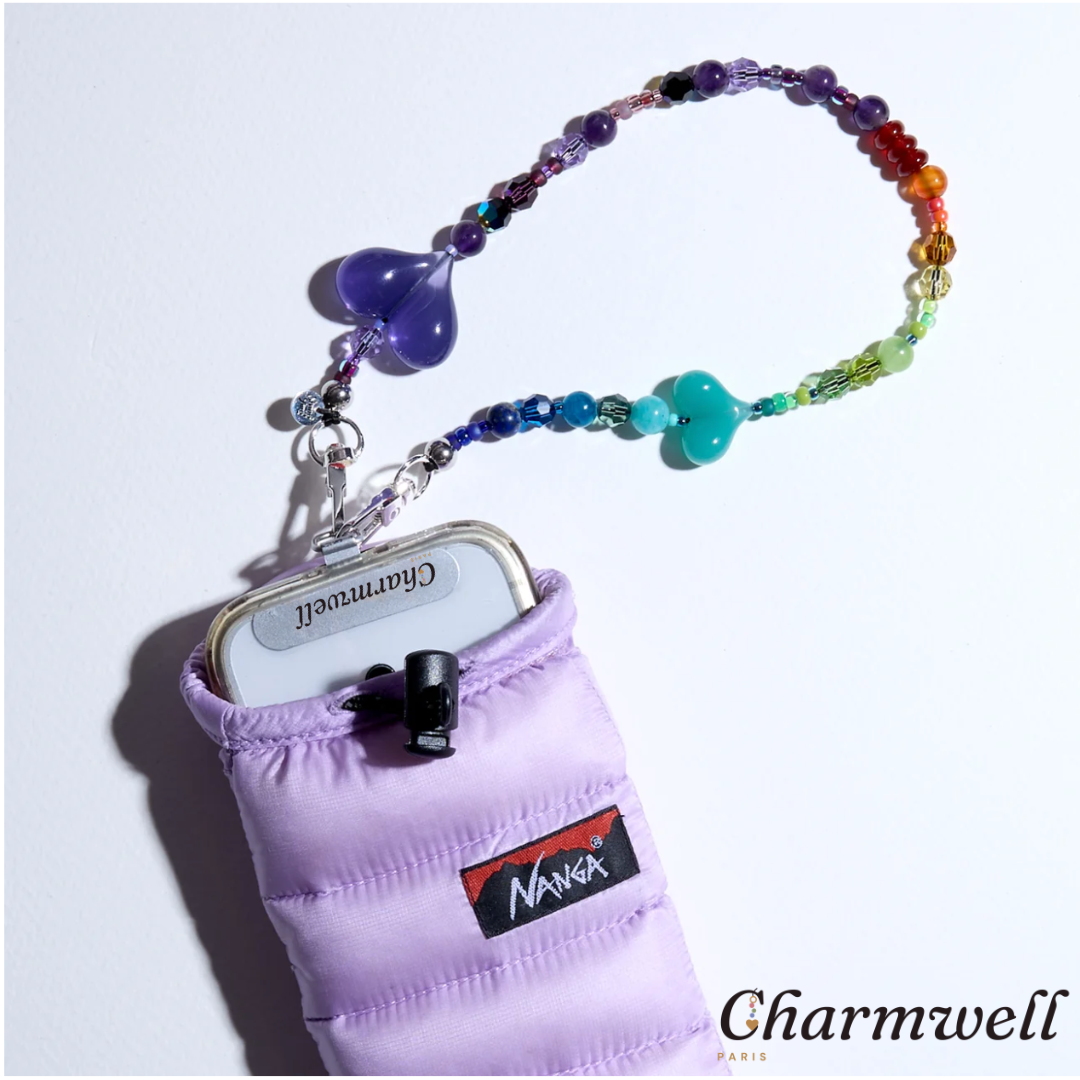 CHARMWELL — Rainbow Heart — Phone Chain